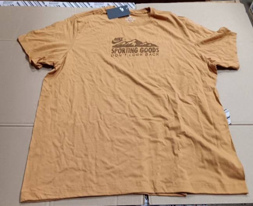 Nike Men's "Don't Look Back" Sporting Goods T-Shirt - Flax / Brown Size 2X
